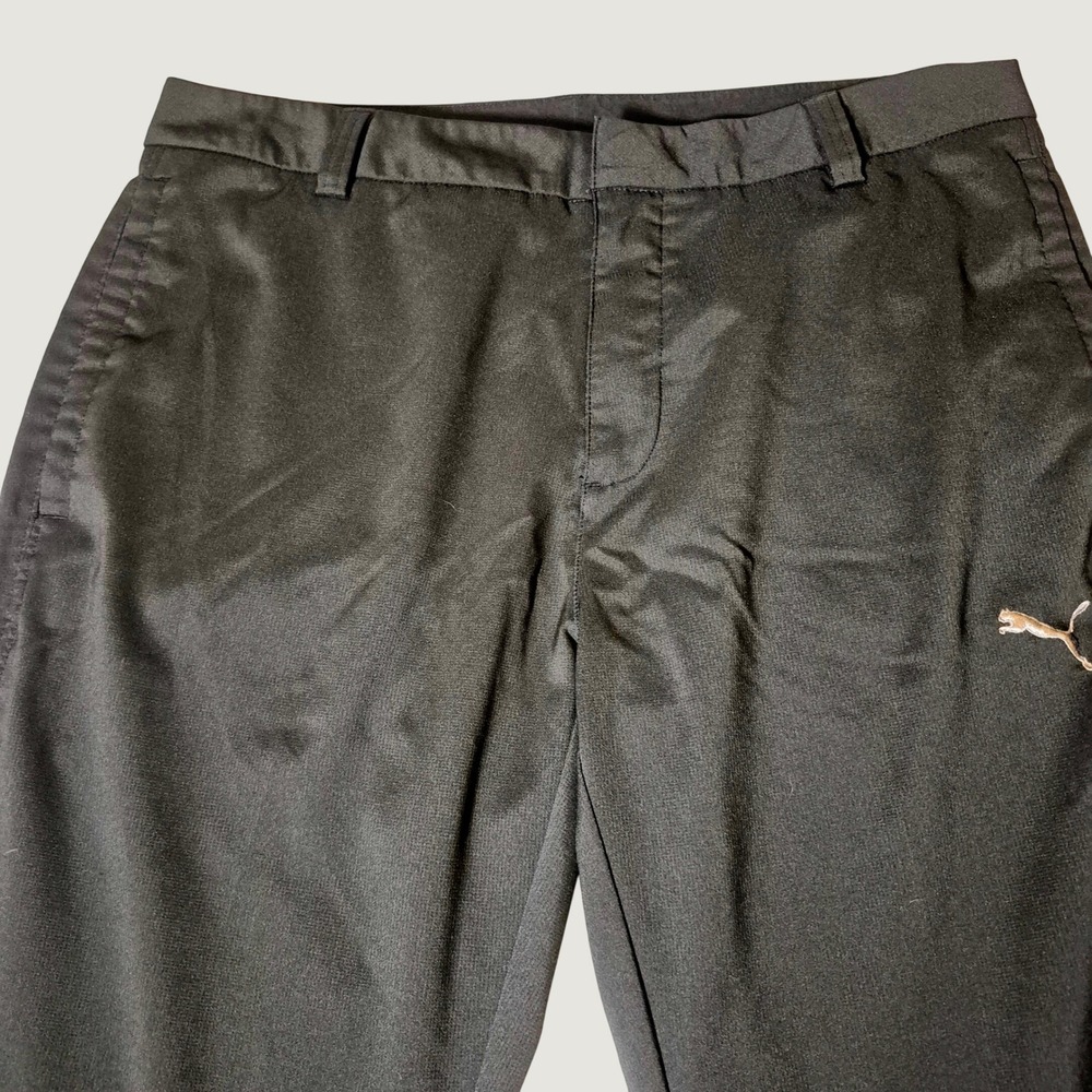 Puma Sportlifestyle Golf Pants 34x32 Mens Athletic Chino Polyester Stretch Black